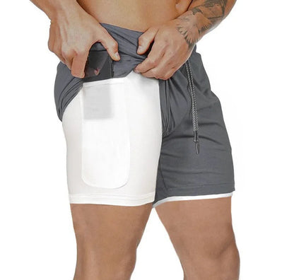 2026™ Men’s Double-Layer Sports Shorts Shopulia