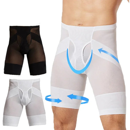 FlexPro™ Men’s Compression Gym Shorts Shopulia