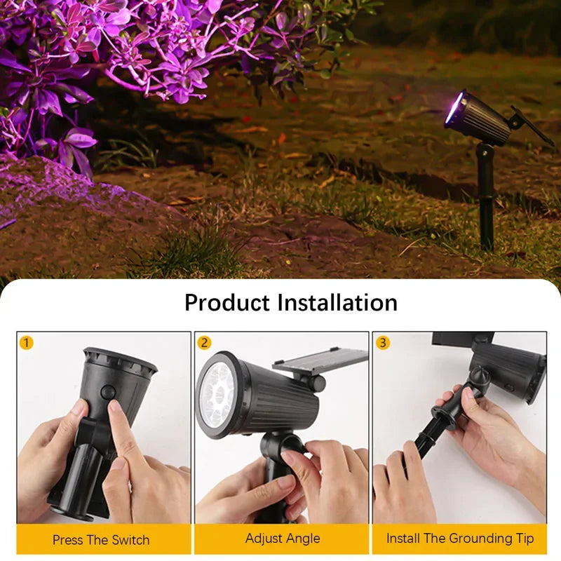 EcoGlow™ Solar Spotlights – 9 LEDs, IP65 Waterproof Shopulia