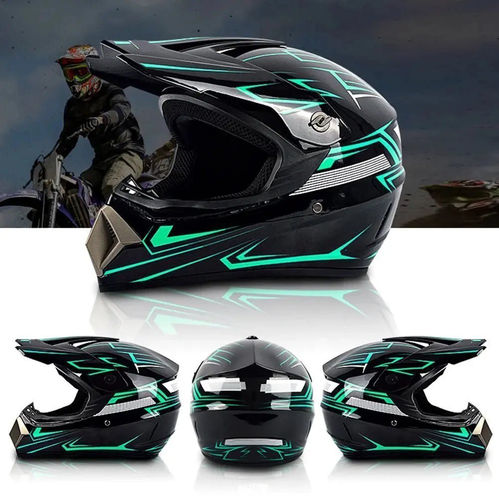 Motorcycle Full Face Helmet  Motocross Helmet  Resistant ABS Engineering Plastic for Adult for Cross Country | Shopulia