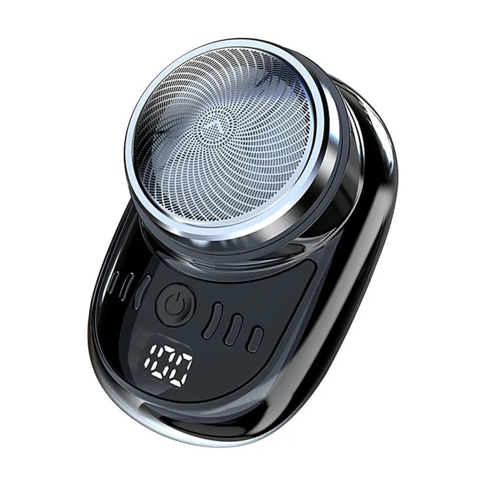 Men Vehicle Mounted Shaver USB Charging Face Beard Trimmer with Digital Display Shaving Face Beard Razor Washable Car Home Razor | Shopulia