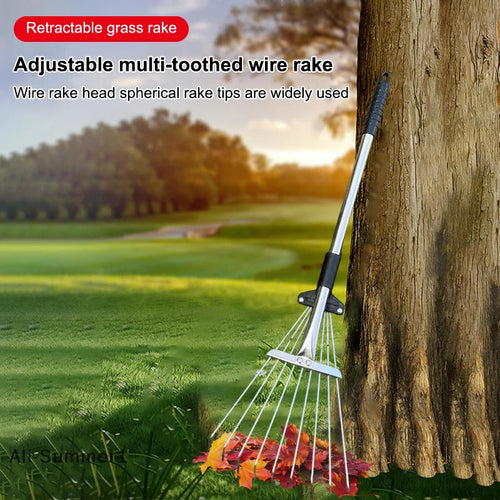 “YardPro™ Retractable Garden Rake for Leaves & Shrubs” Shopulia