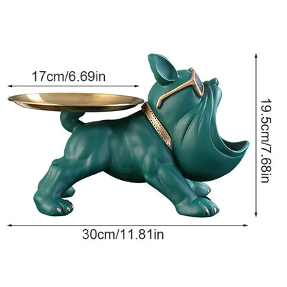 PawCraft™ 30cm Bulldog Figurine Statue Shopulia