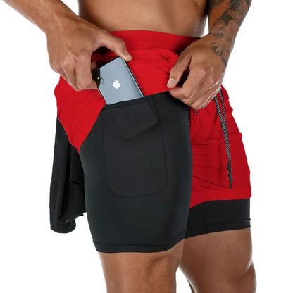 CamoRun™ 2-in-1 Men’s Gym Shorts Shopulia