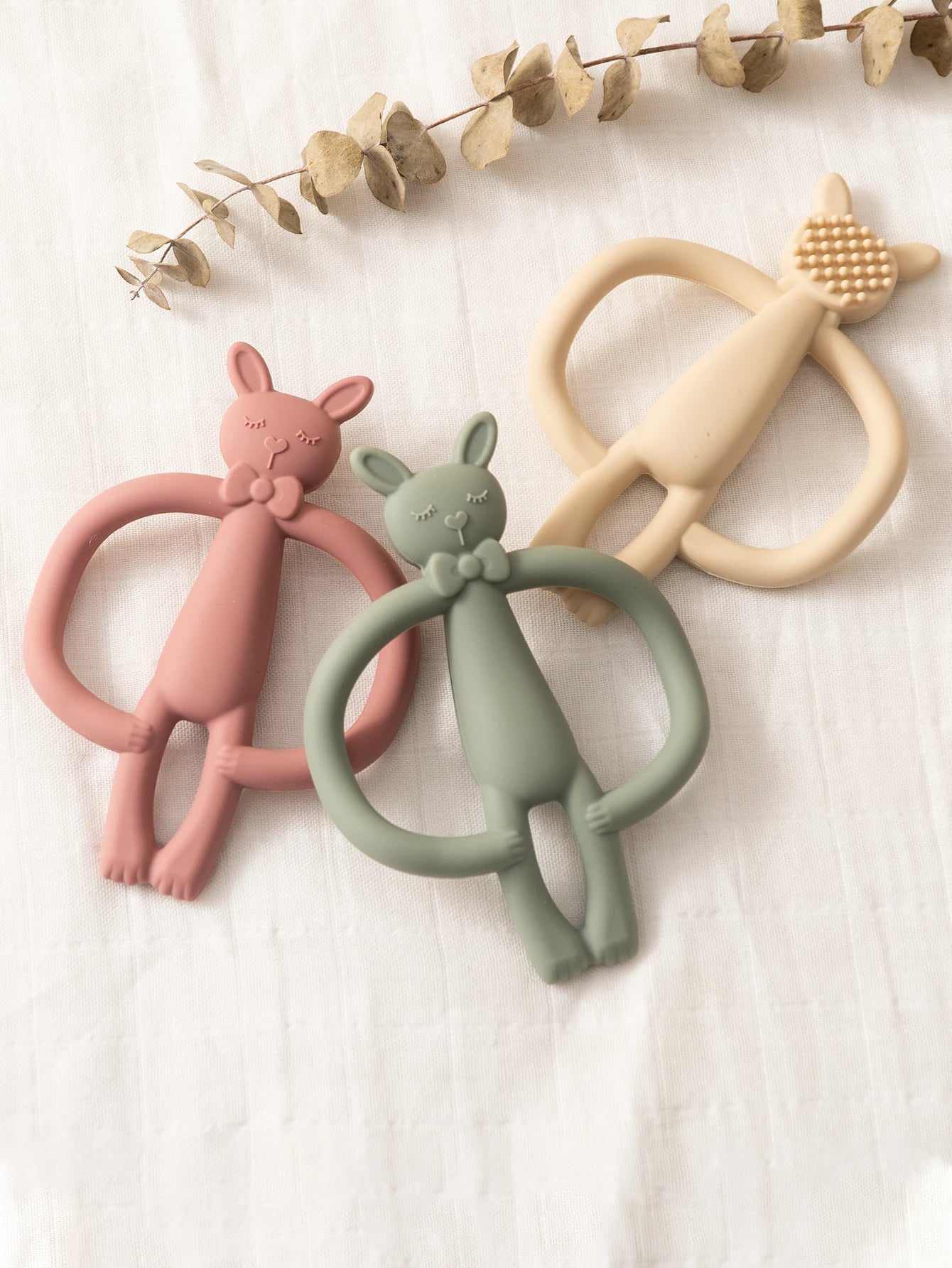 ColorKids™ Silicone Rabbit Teether for Babies Shopulia