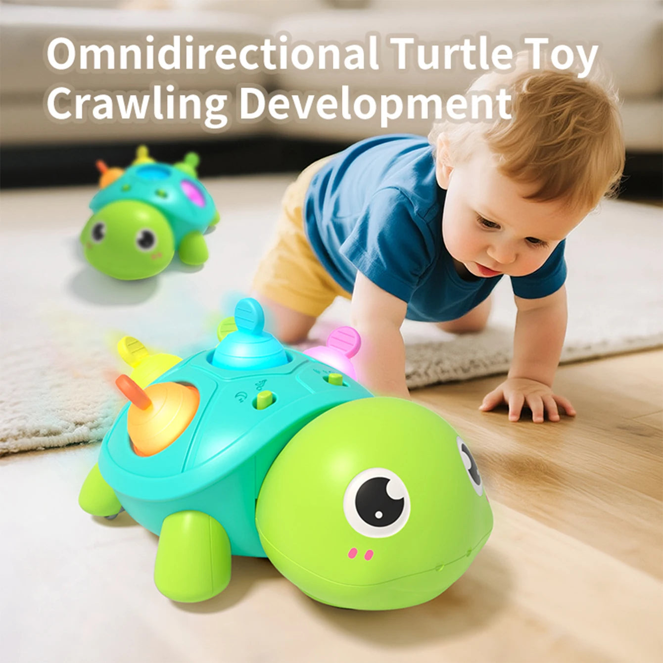 BubbleTurtle™ Crawling Chew Toy Shopulia