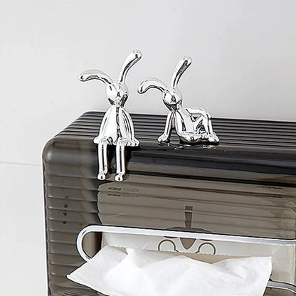 BunnyBuddy™ Long-Eared Rabbit Double Statue Shopulia