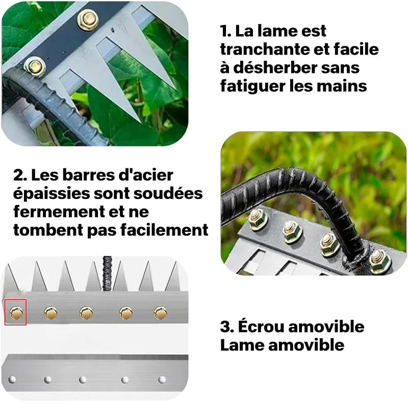 Carbon Steel Garden Rake  Teeth – Weeding & Scarifying Tool Shopulia