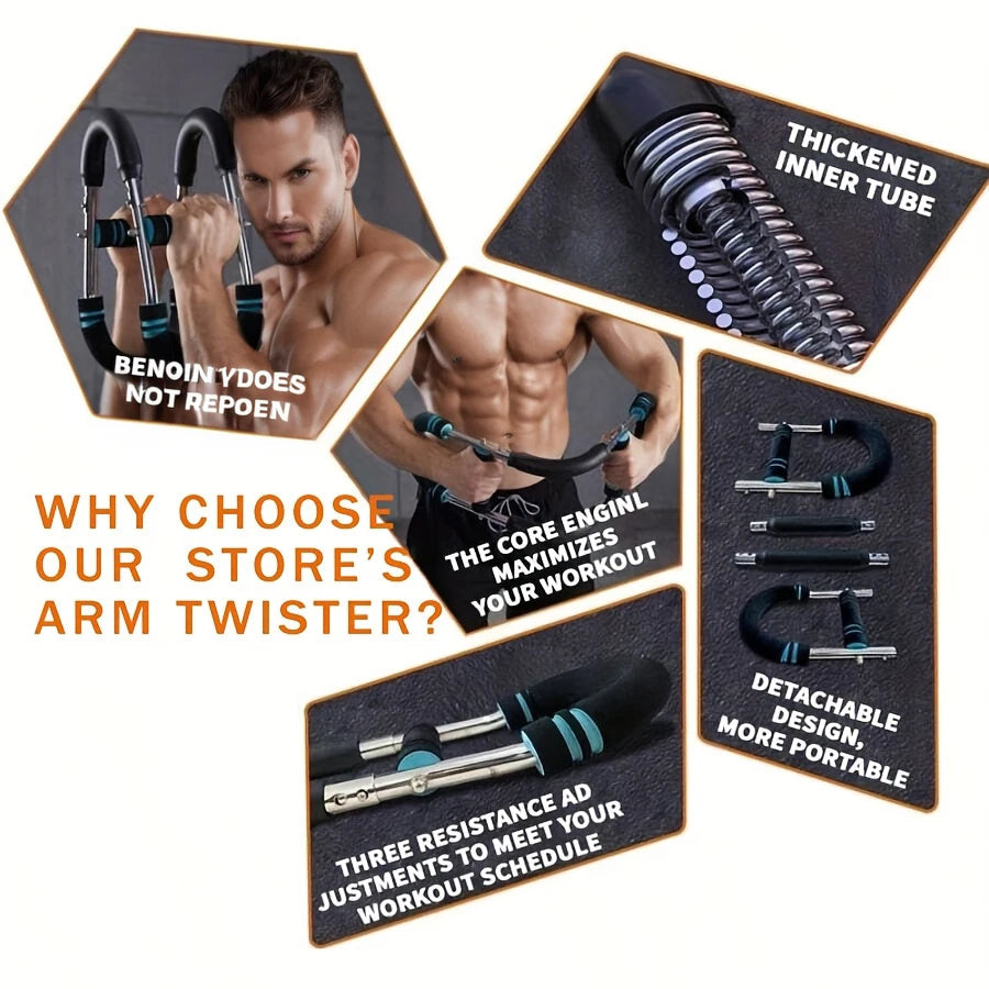 MuscleMax™ Chest & Arm Fitness Trainer – Detachable Home Workout Tool Shopulia