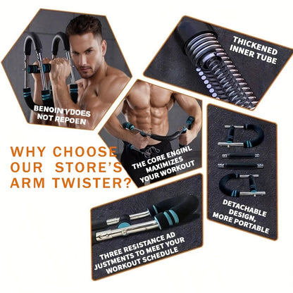 MuscleMax™ Chest & Arm Fitness Trainer – Detachable Home Workout Tool Shopulia