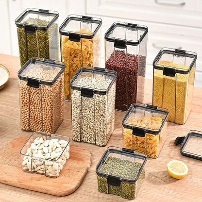 Plastic Kitchen Storage Box – Pasta, Grain & Spice Jar Shopulia