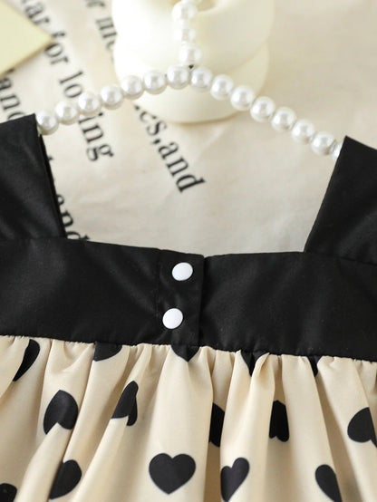 TinyCharm™ Baby Girl Bow Collar Dress Shopulia