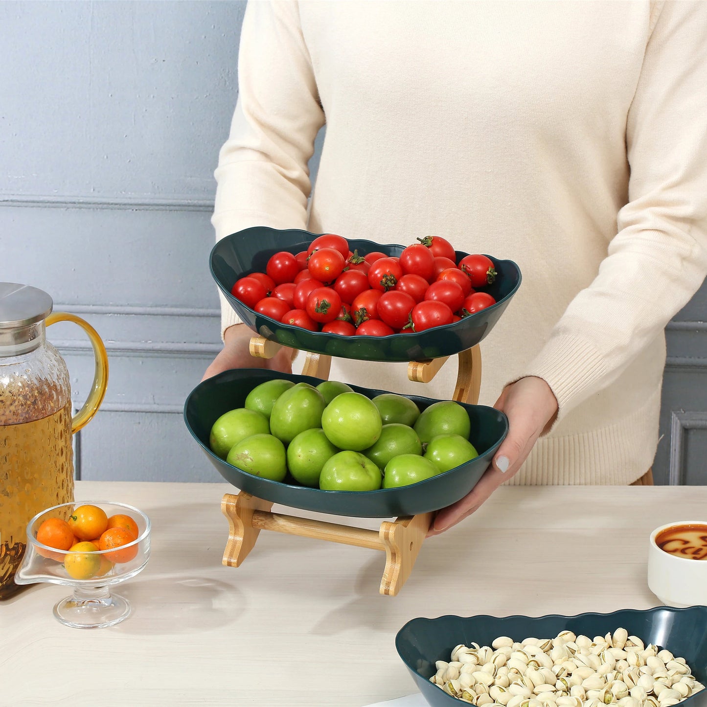 Multi-Layer Fruit Plate – Modern Snack & Candy Dish Shopulia