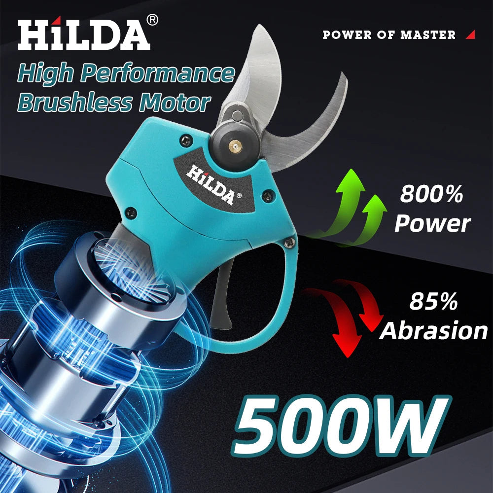 HILDA™ 18V Brushless Pruning Shears – Cordless Branch Cutter Shopulia