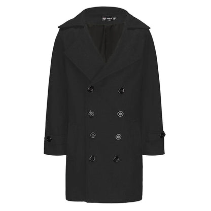 Classic Wool Blend Peacoat Shopulia