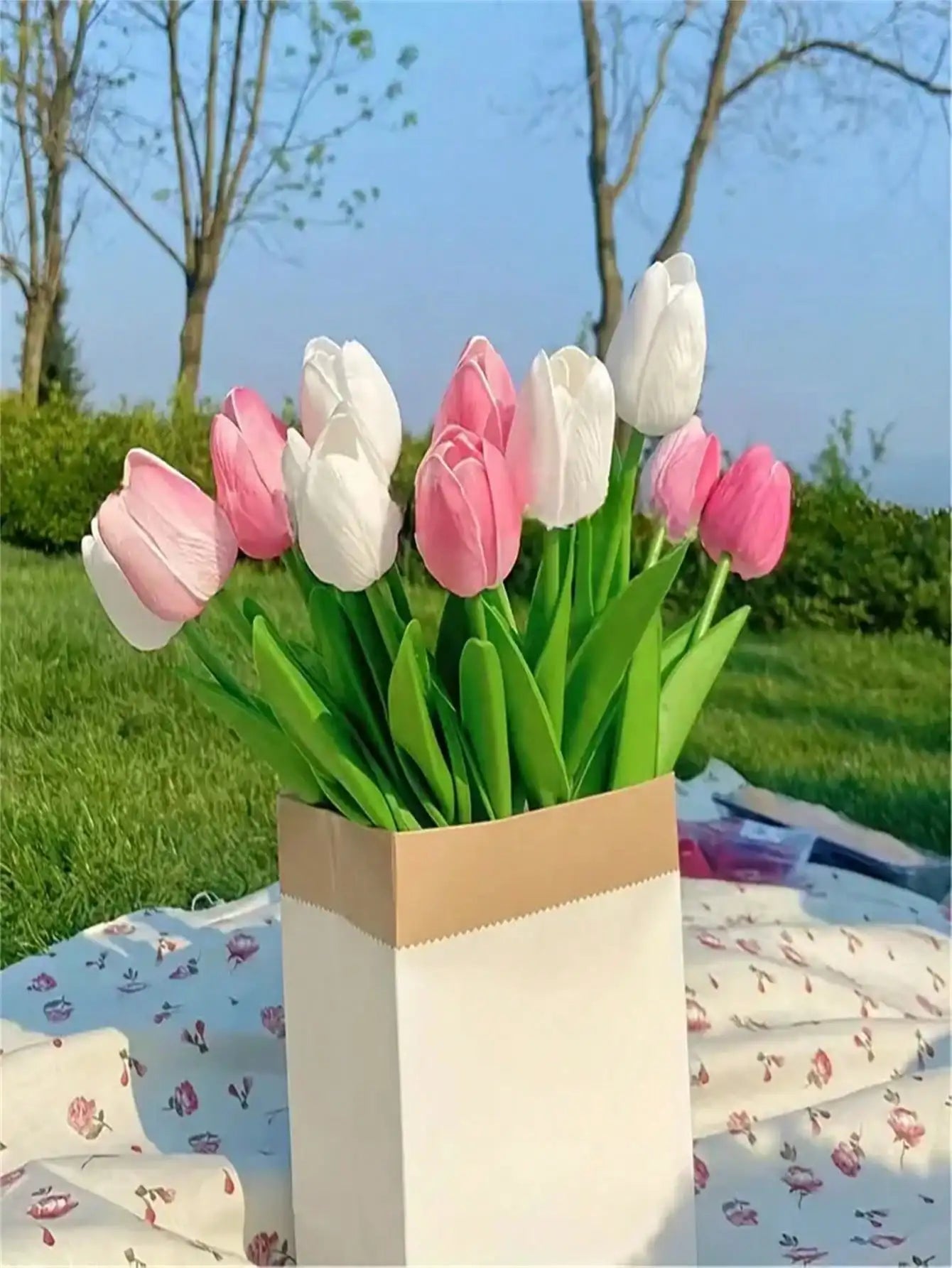 EverTulip™ Set of 6 Fake Tulips for Desk & Home Shopulia