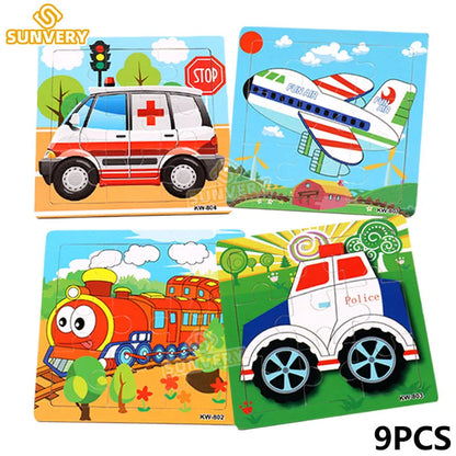 EduWood™ 9/16 Animal Jigsaw Puzzles Shopulia