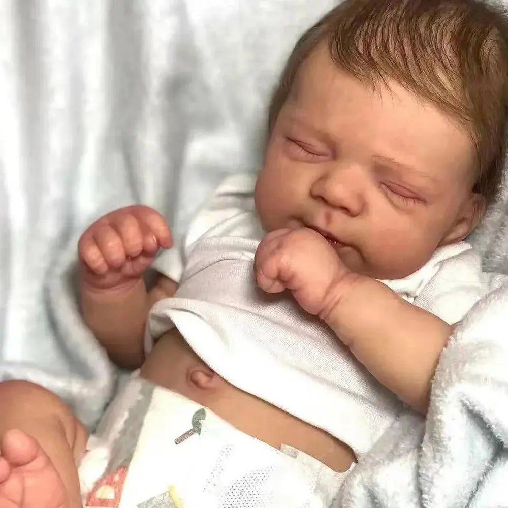 Risbecko 19 inch Already Painted Finished Reborn Baby Doll - Handmade Reborn Preemie Baby Newborn Kids Toy Gift Girl Dolls | Shopulia