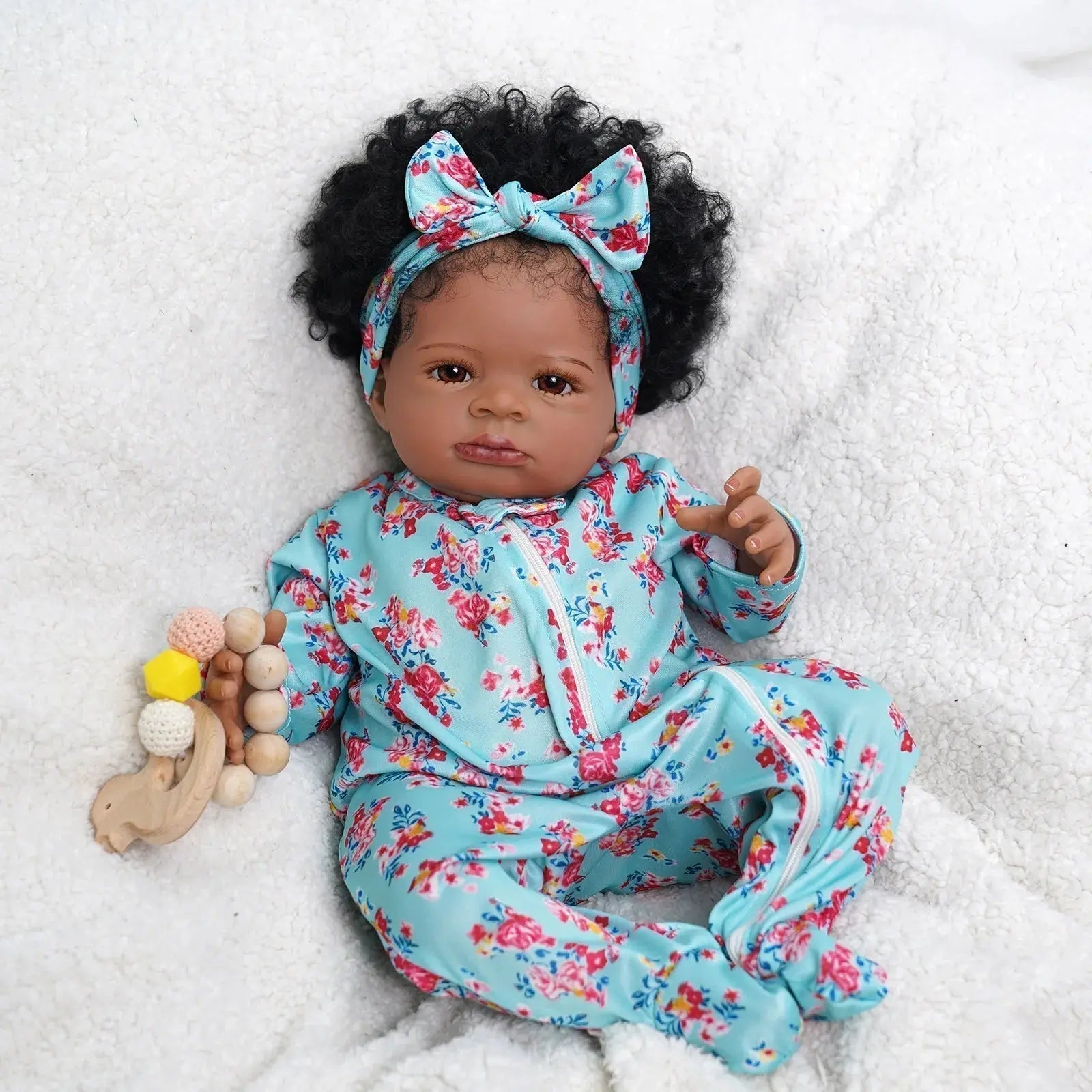 Risbecko 20 Inch Reborn Baby Doll Cute Doll Soft Touch 3D Paint and Visible Veins - Collectible Art Doll Gift Birthday Gift | Shopulia