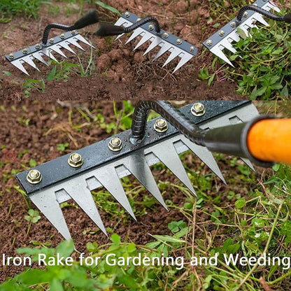 Carbon Steel Garden Rake  Teeth – Weeding & Scarifying Tool Shopulia