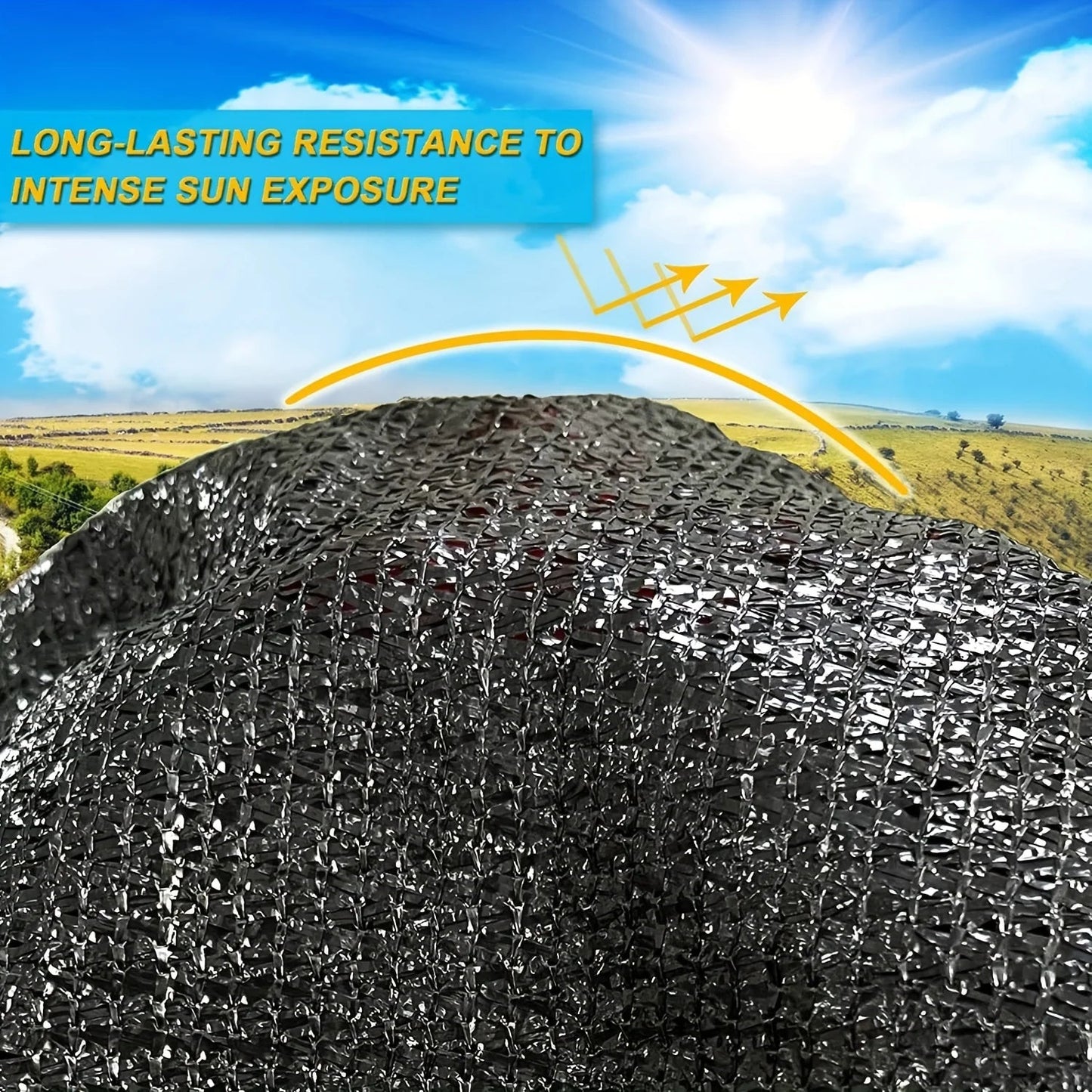 SunShield™ Black Shade Net for Garden & Patio Shopulia