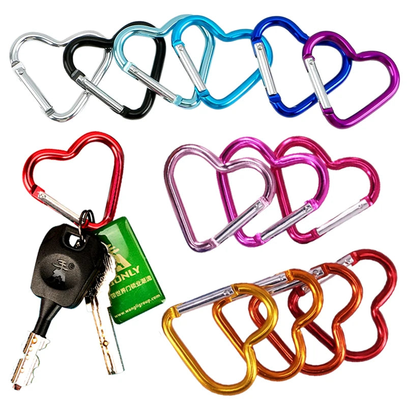 Heart-Shaped Carabiner Keychain Hook Shopulia