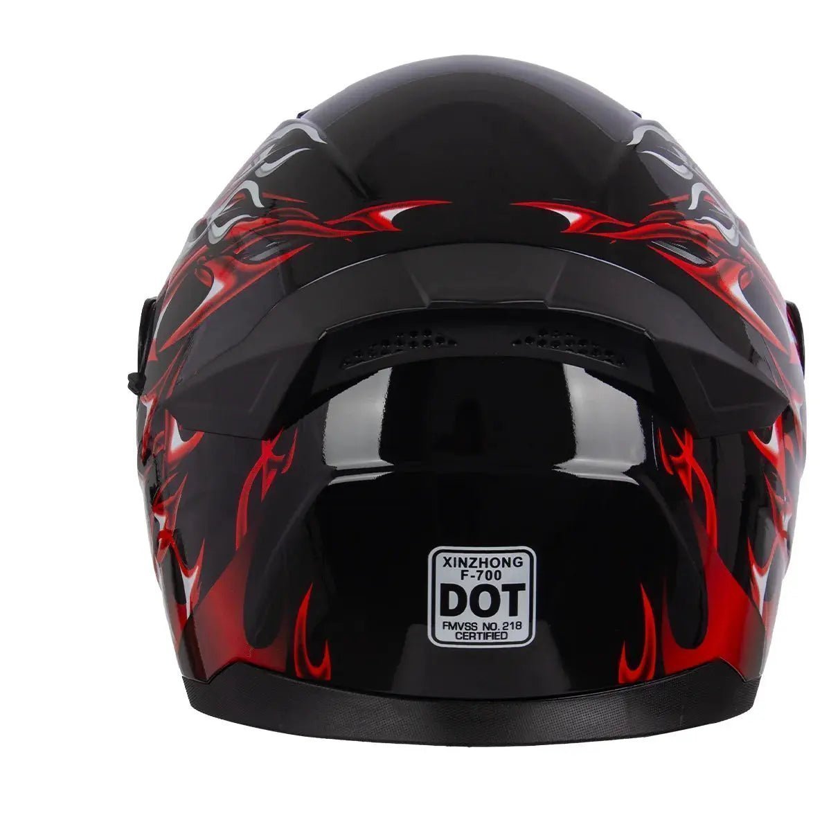 Full - Face Motorcycle Helmet DOT Certified Unisex Helmet with Built - in Sun Visor and Clear Outer Visor | Shopulia