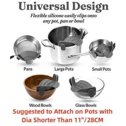 Clip-On™ Adjustable Pot Strainer Shopulia