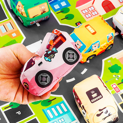 PlayRide™ Soft Car Toy Set with Mat Shopulia