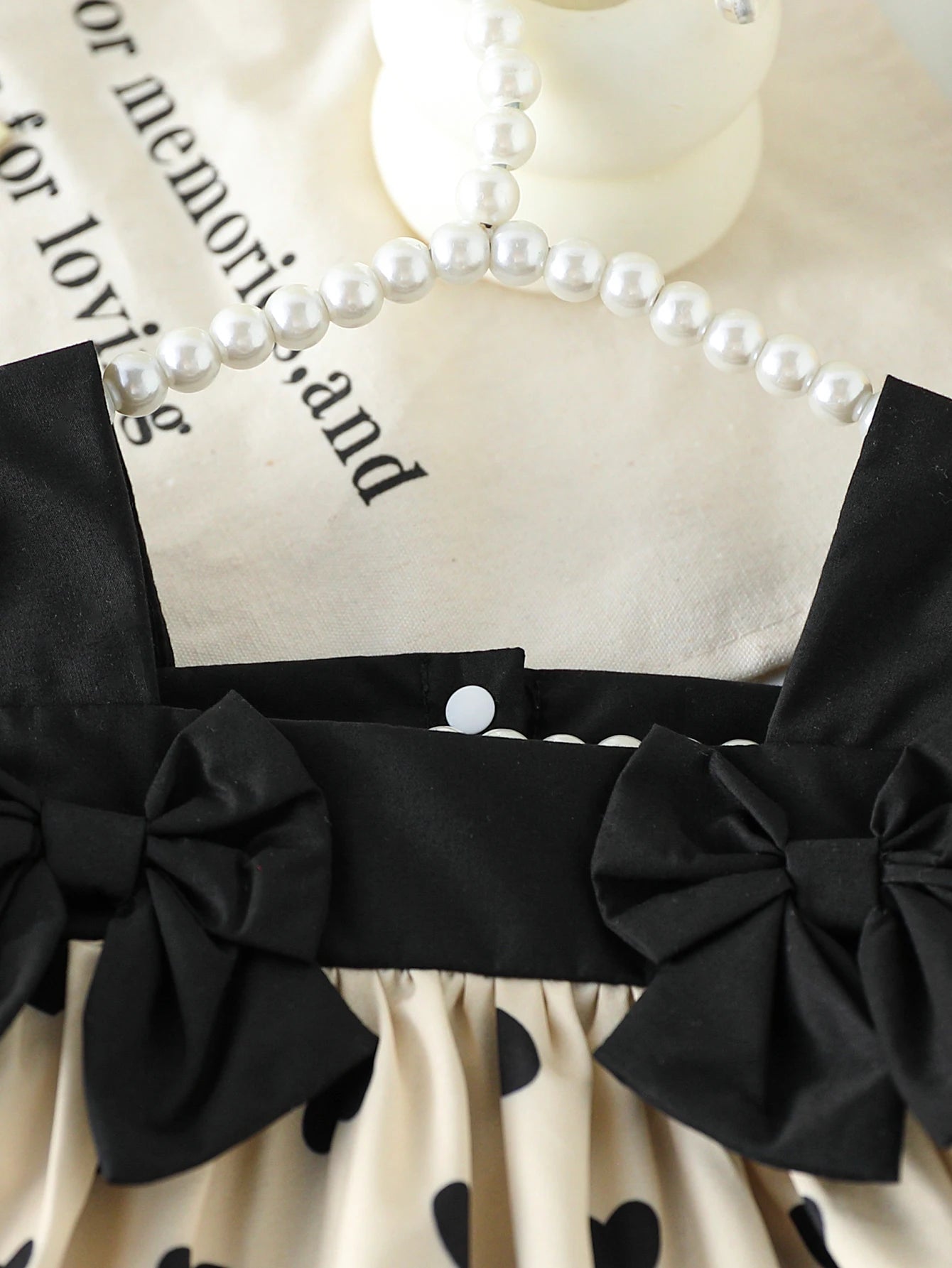 TinyCharm™ Baby Girl Bow Collar Dress Shopulia