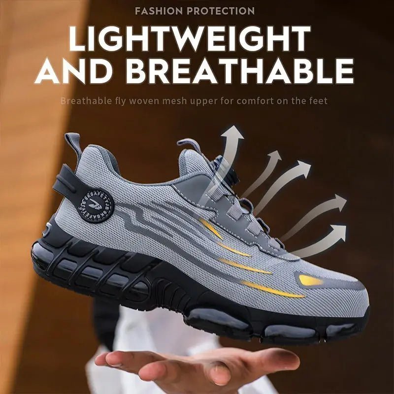 Breathable lace-free soft sole comfortable anti-smash anti-puncture labour insurance shoes | Shopulia
