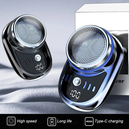 Men Vehicle Mounted Shaver USB Charging Face Beard Trimmer with Digital Display Shaving Face Beard Razor Washable Car Home Razor Shopulia