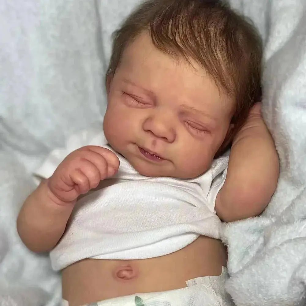Risbecko 19 inch Already Painted Finished Reborn Baby Doll - Handmade Reborn Preemie Baby Newborn Kids Toy Gift Girl Dolls | Shopulia