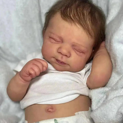 Risbecko 19 inch Already Painted Finished Reborn Baby Doll - Handmade Reborn Preemie Baby Newborn Kids Toy Gift Girl Dolls | Shopulia