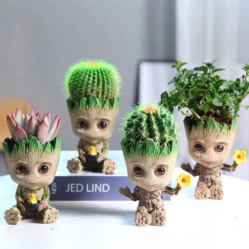 Mini Tree Man Desk Decor – Cute Resin Figurine 5cm Shopulia