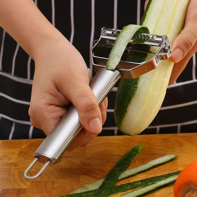 MultiPeel™ Stainless Steel Kitchen Peeler Shopulia
