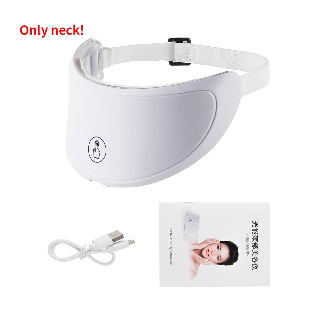 LumiLift™ LED Facial & Neck Rejuvenation Mask Shopulia