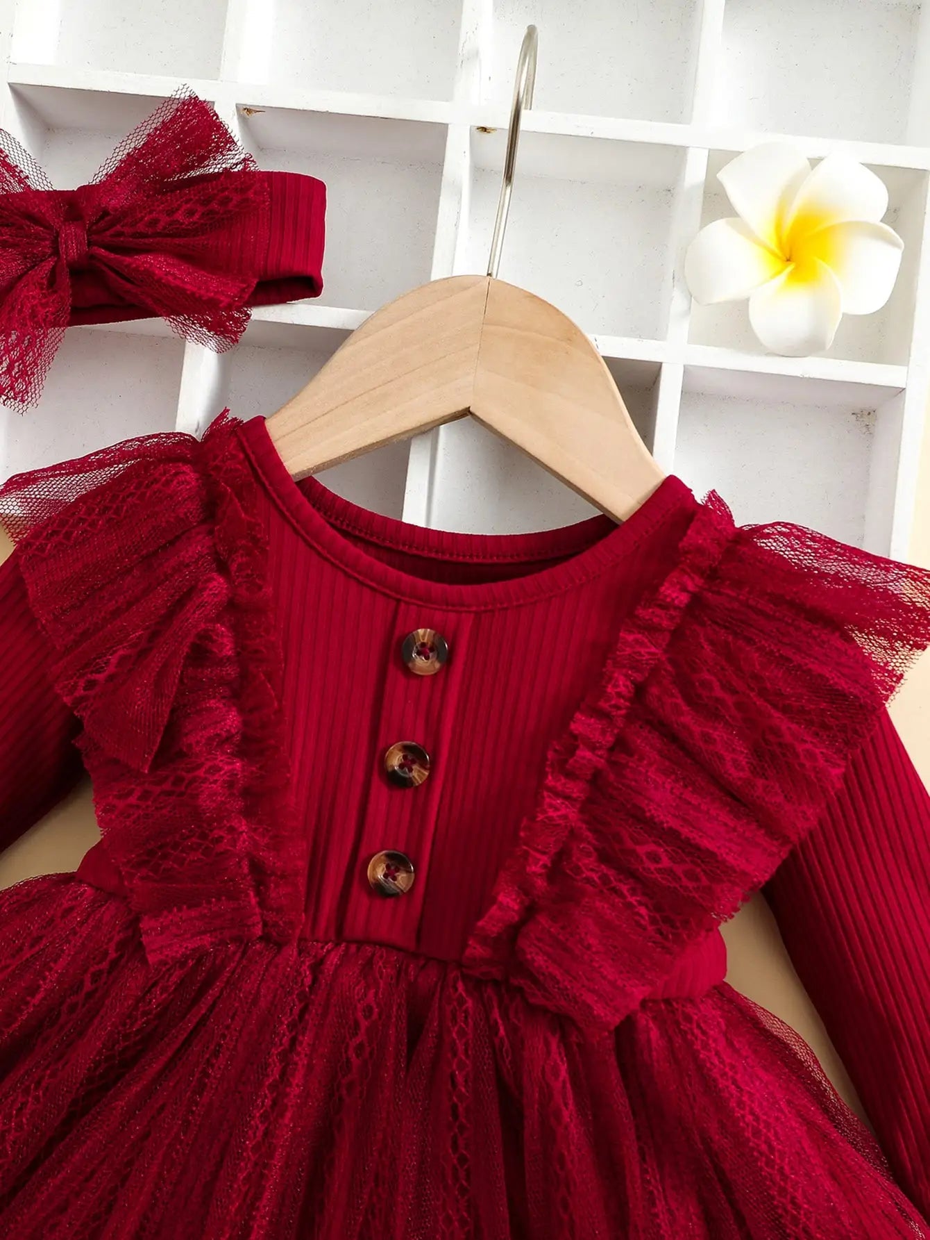 LuxeBloom™ Baby Girl Ruffle Dress Set Shopulia