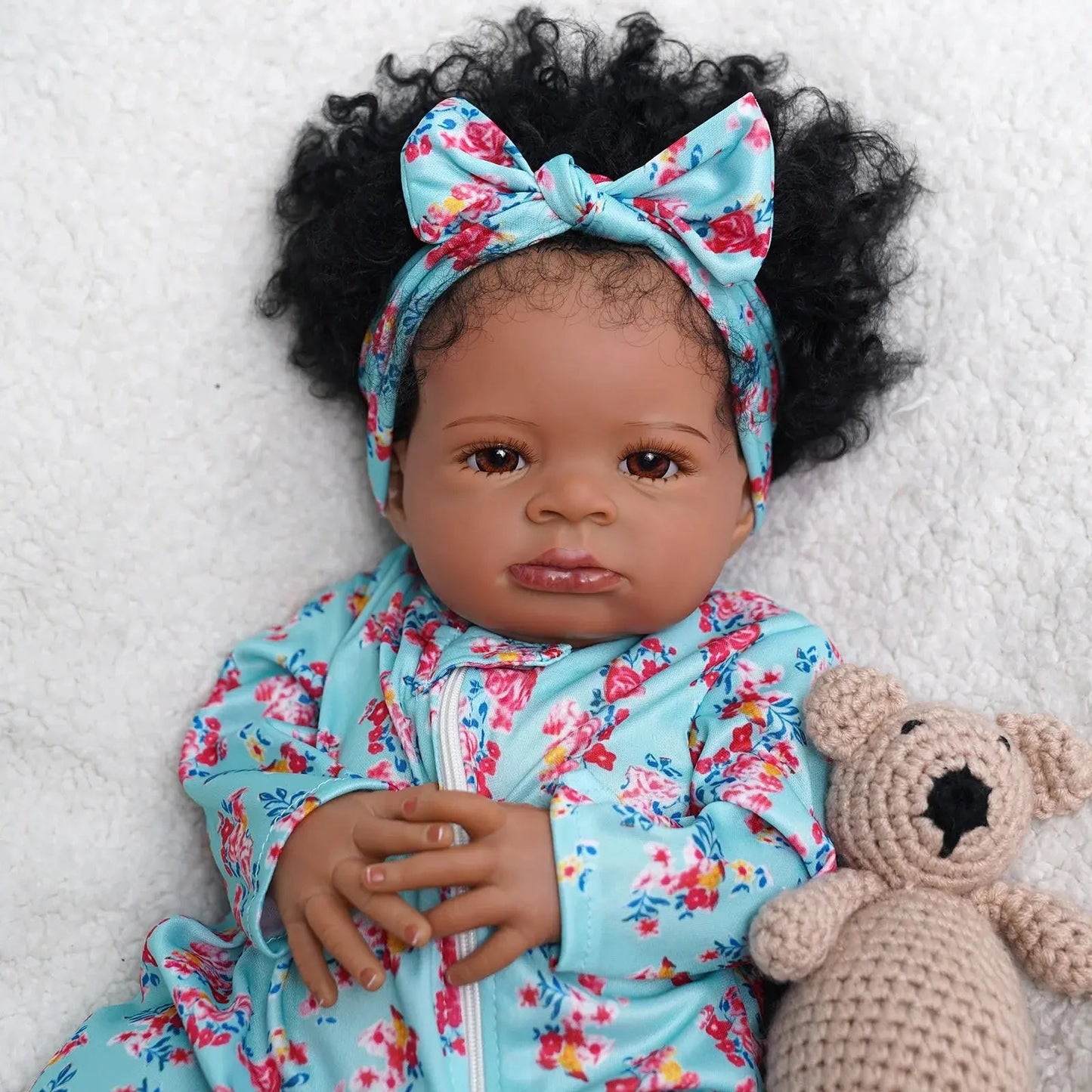Risbecko 20 Inch Reborn Baby Doll Cute Doll Soft Touch 3D Paint and Visible Veins - Collectible Art Doll Gift Birthday Gift | Shopulia