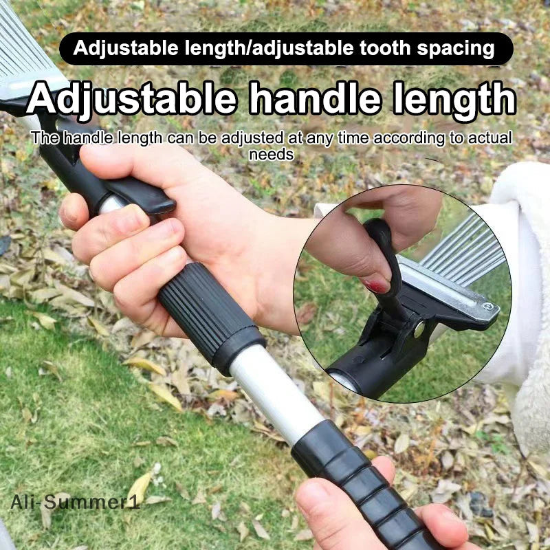 “YardPro™ Retractable Garden Rake for Leaves & Shrubs” Shopulia