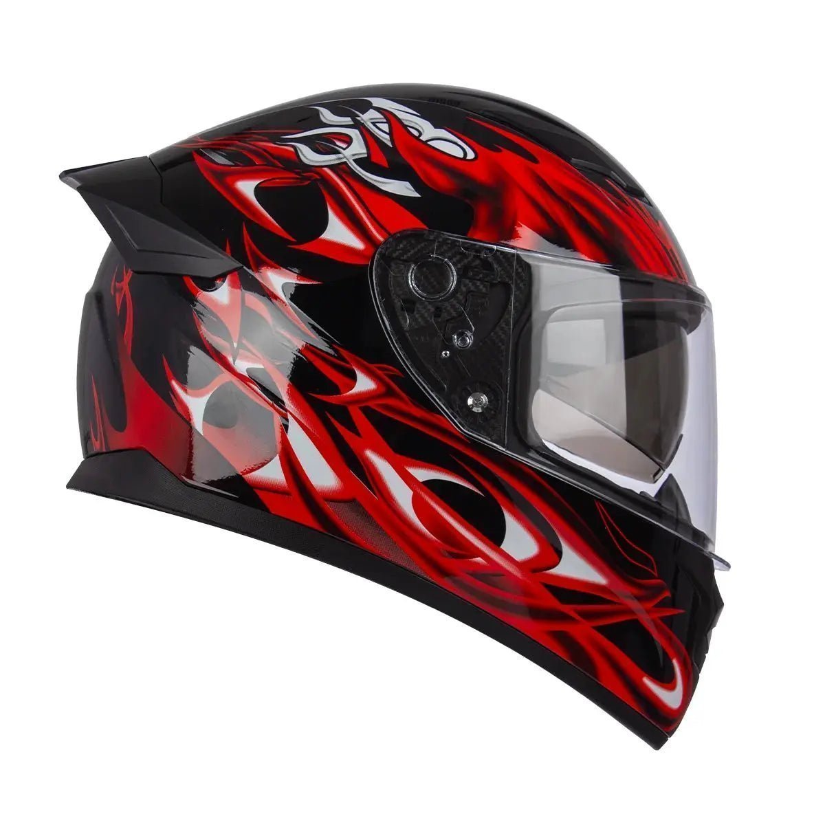 Full - Face Motorcycle Helmet DOT Certified Unisex Helmet with Built - in Sun Visor and Clear Outer Visor | Shopulia