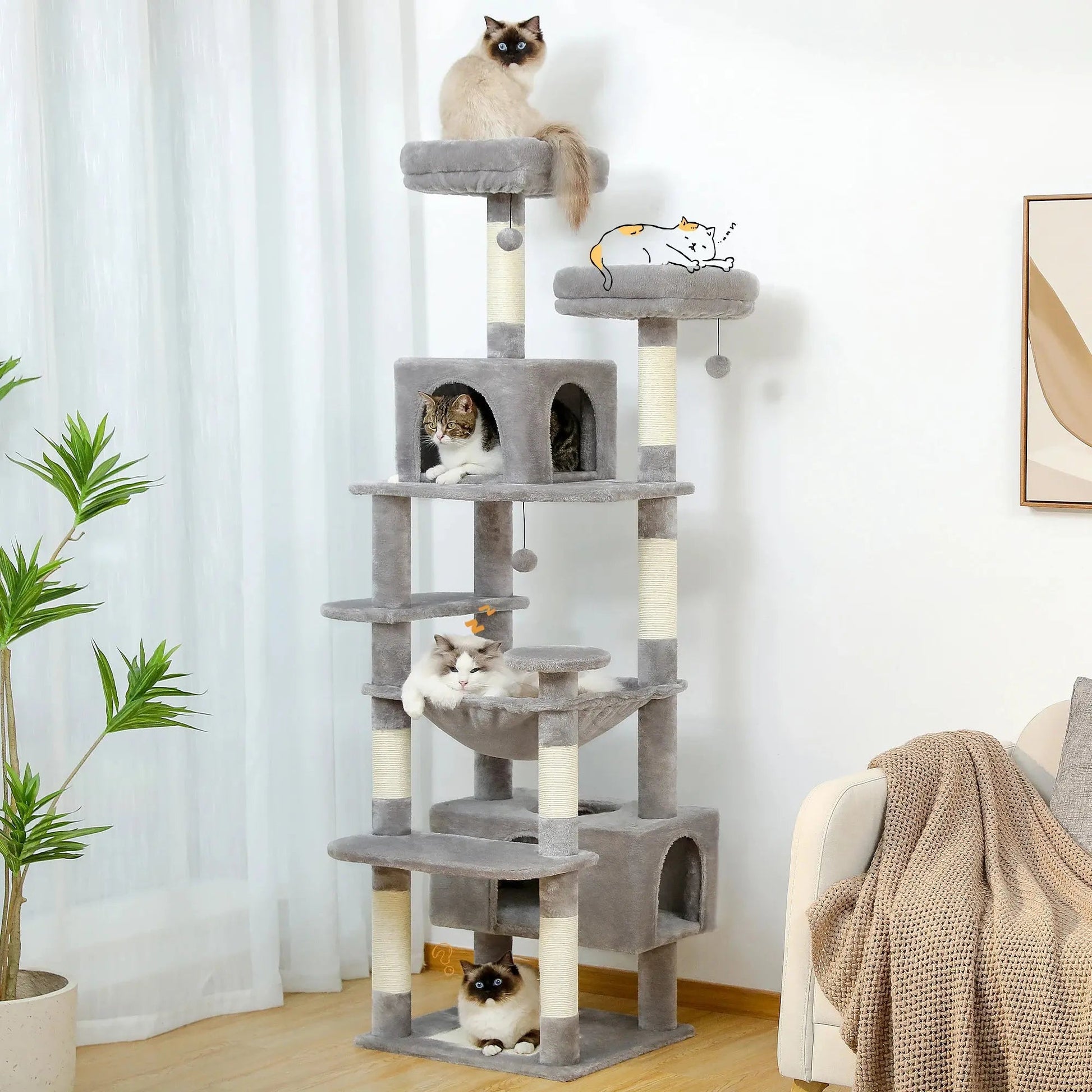 Cat Tree and Tower Hammock | Shopulia