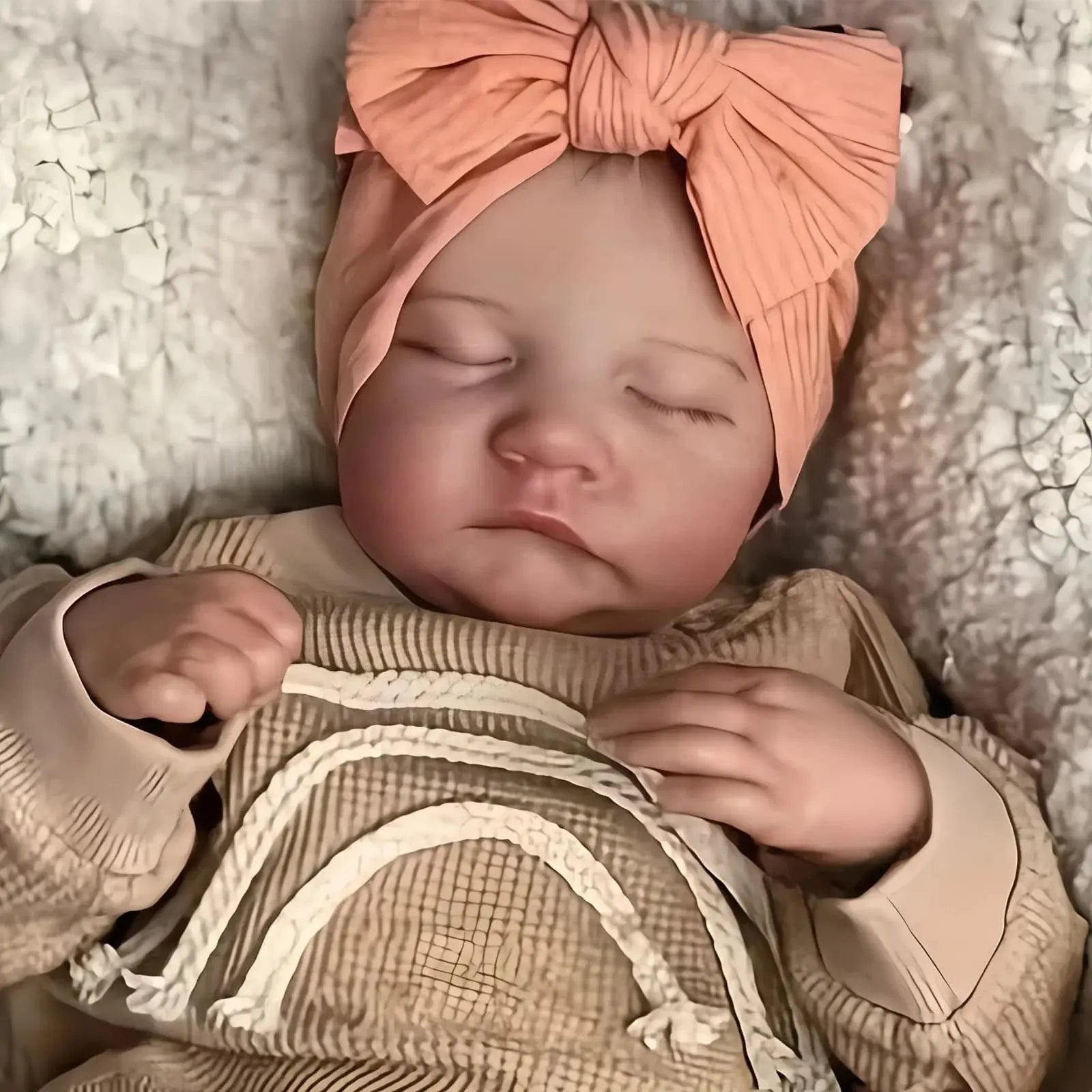 Risbecko Lifelike 43cm Finished Reborn Doll, Like Real Baby Handmade Art Doll, 3D Painted Skin With Visible Veins Vinyl Limbs | Shopulia