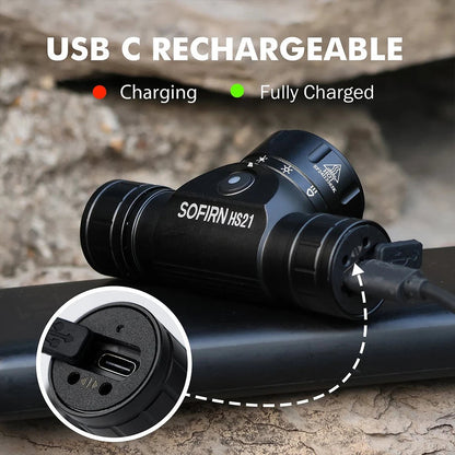 Sofirn HS21 2000lm EDC Headlamp 18650 USB C Rechargeable Flashlight SFT40 Powerful Headlight With Infrared Switch Shopulia