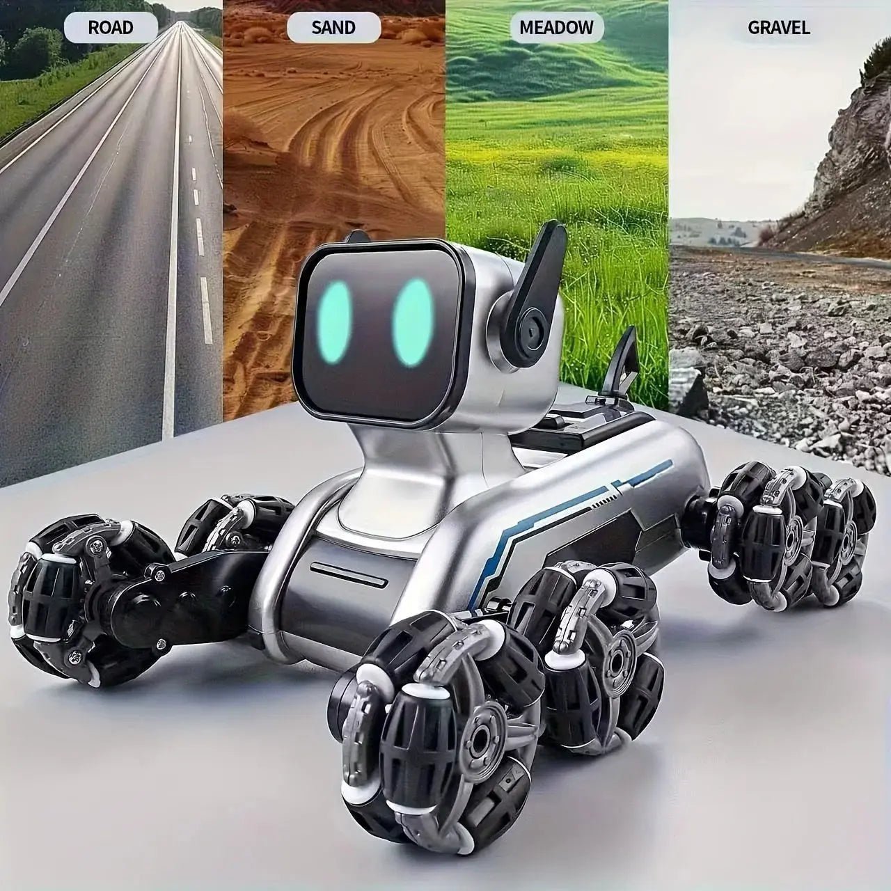 New Smart RC Robot Dog-2.4GHz Wireless, Realistic Pet Interaction, Music & Lights. Perfect Birthday/Christmas Gift for Kids 6-12 Shopulia