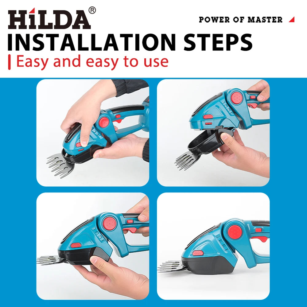 HILDA™ Cordless  Garden Trimmer – Hedge, Shrub & Weeding Tool Shopulia