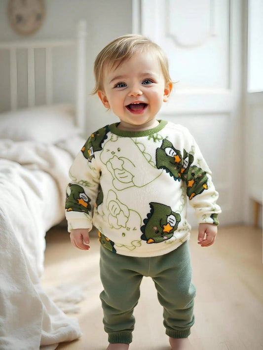 CozyDino™ Baby & Boys’ Plush Sweater Shopulia