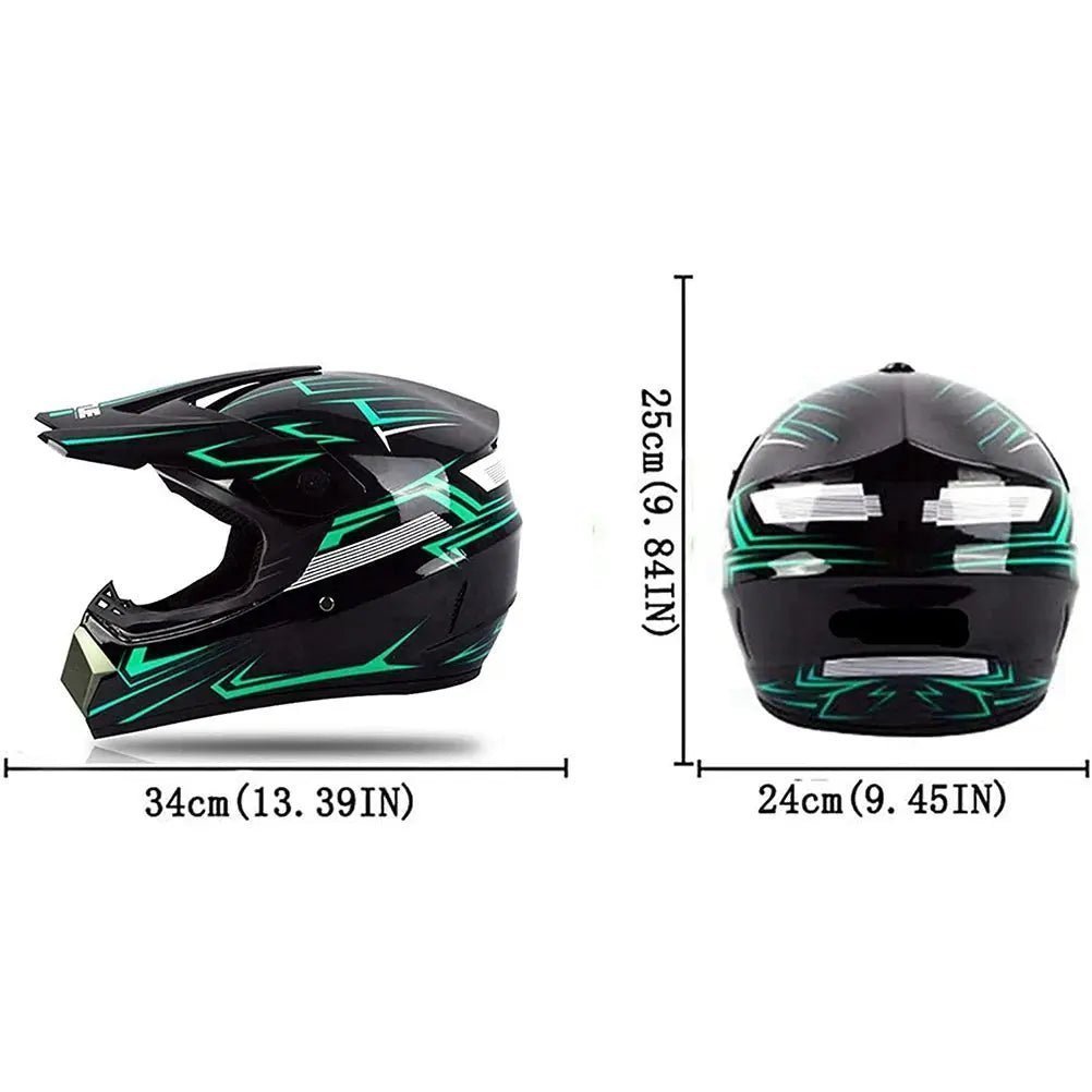 Motorcycle Full Face Helmet  Motocross Helmet  Resistant ABS Engineering Plastic for Adult for Cross Country | Shopulia