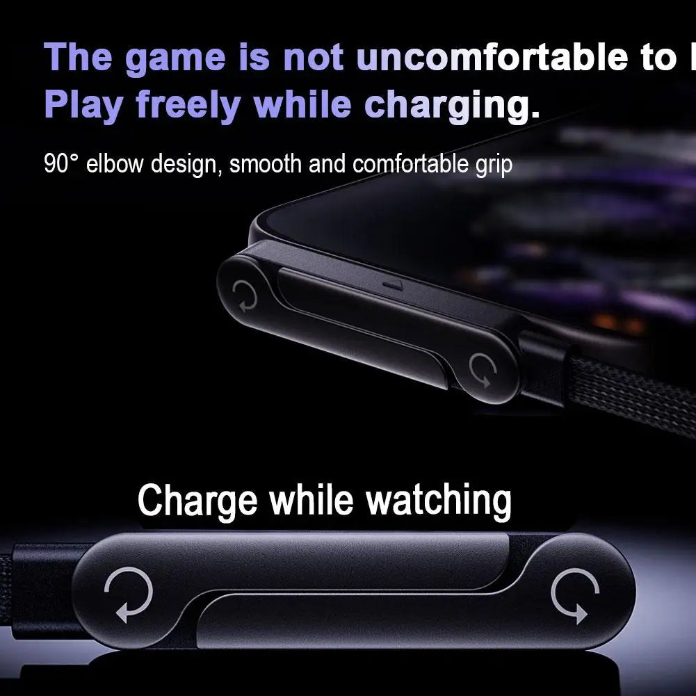 240W Fast Charging Cable 360° Rotation Adjustable Folding Holder With Braided Cable For Xiaomi For Samsung For Iphone 17 Shopulia