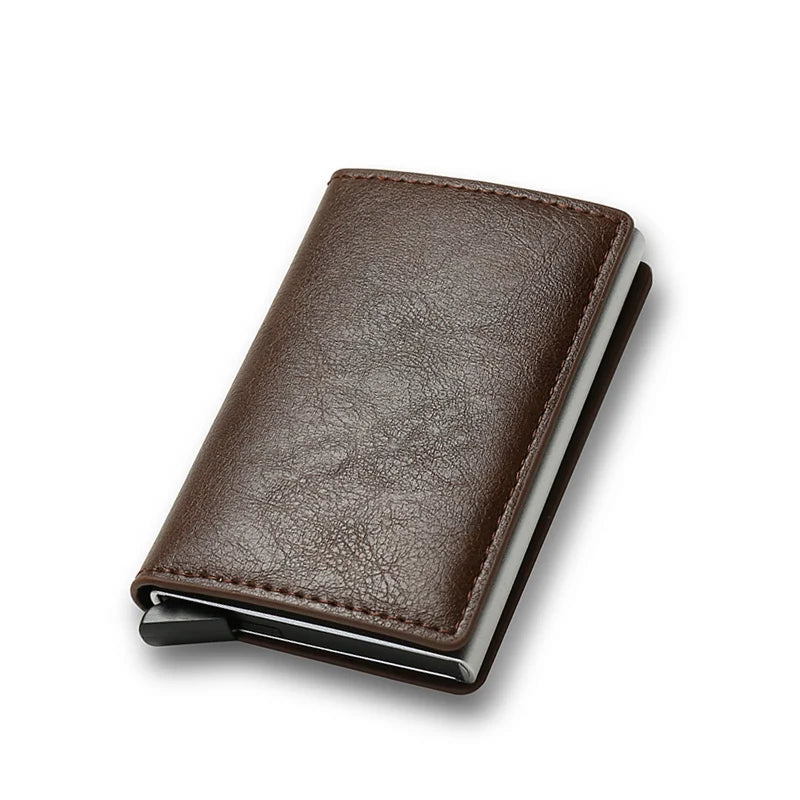 RFID Aluminium Leather Wallet